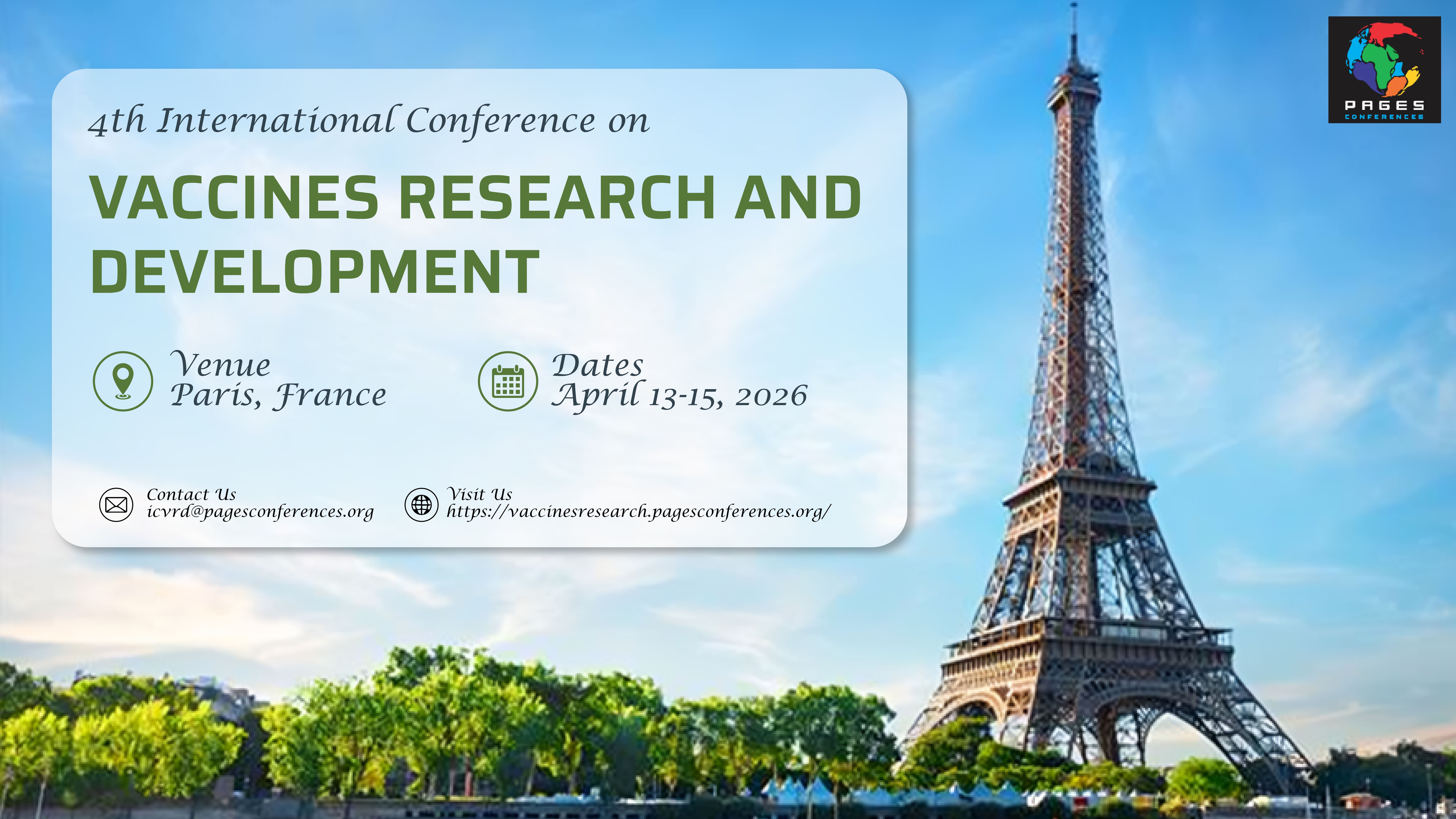 4th International Conference on Vaccines Research and Development
